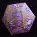 9 Polyhedral Sets Dice D&D Lavender Moonlight Pact For Dungeons Dragons RPG_voghion.com