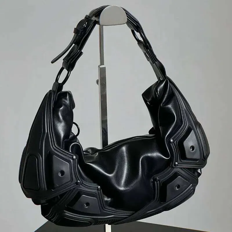 Borse da donna firmate, a tracolla, vintage, punk, in similpelle, multitasche, stile Y2k, per spostamenti quotidiani_voghion.com