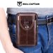 Captain Niu Leather Goods moški pas iz kravje kože, večnamenski kavelj, pravo usnje, 5,5,6,4,7 palcev, torba za mobilni telefon, blagajno in okoli pasu_voghion.com