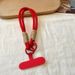 INS Red Durable New Year Phone Keychain Sturdy Universal Versatile Wrist Strap Lanyard Hanging Chain_voghion.com