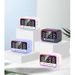 RGB Bluetooth Speaker With Mirror Clock & Dual Alarms - Portable Karaoke Speaker For Home & Travel_voghion.com