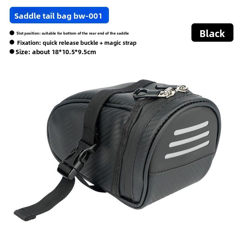 Bicycle Road Cycling Tail Mountain Bike Saddle Large Capacity PVC Tool Seat Cushion Bag_voghion.com