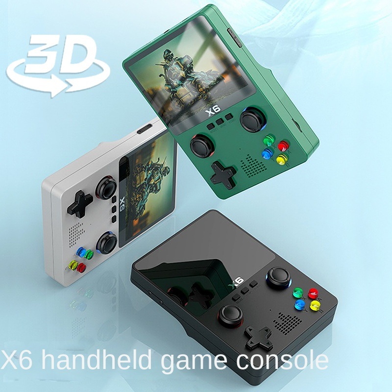 Draagbare videogameconsole X6 Ingebouwde 8000+ games 11 simulatoren Retro game 3D-joystick Gamepad_voghion.com