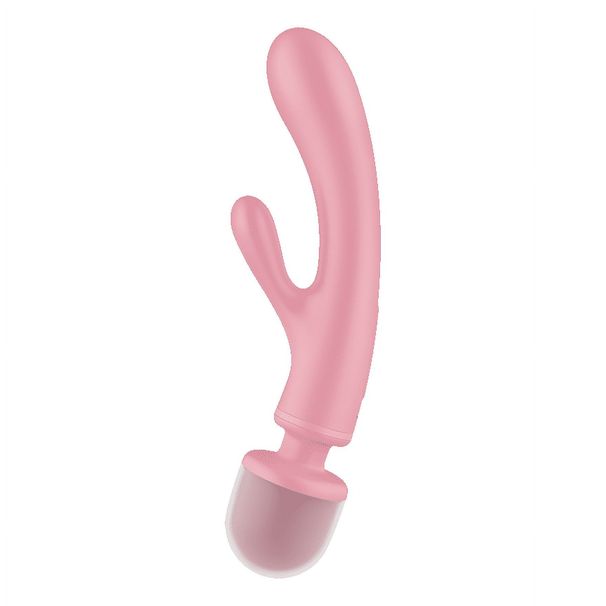 Satisfyer Triple Lover | 2-in-1-Vibrator | 9,4 Zoll | 3 separat steuerbare Motoren | Wasserdicht (IPX7) | Flüstermodus |_voghion.com