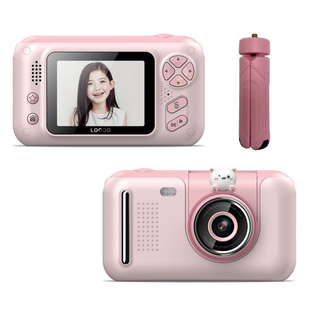 【Haute qualité】 Appareil photo numérique pour enfants, grand écran HD 4 000 W, objectif rabattable, selfie_voghion.com