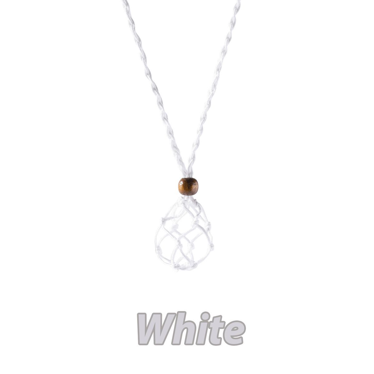 Collana con borsa a rete in cristallo di pietra naturale, regolabile, collana intrecciata in pietra grezza, borsa a rete, ciondolo retrò con corda_voghion.com