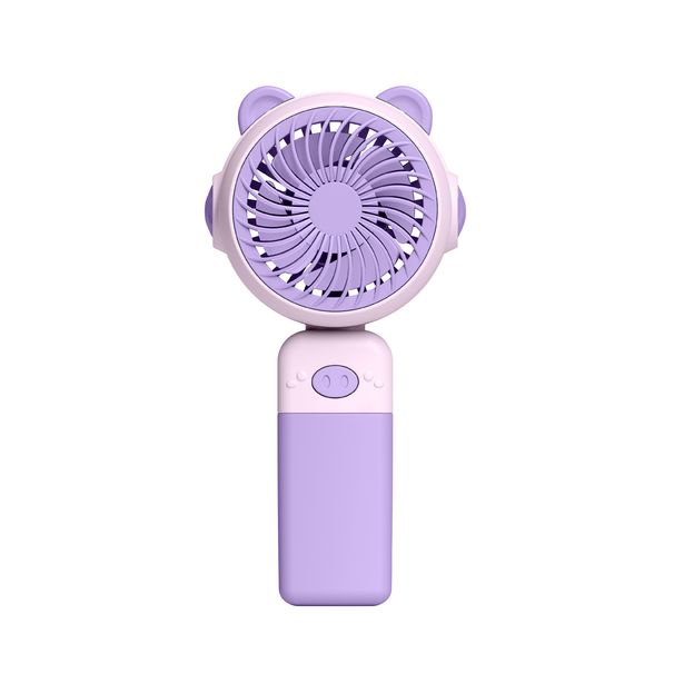Cute Animal Mini Handheld USB Fan - 3 Speed Rechargeable, Portable For Students & Gifts_voghion.com
