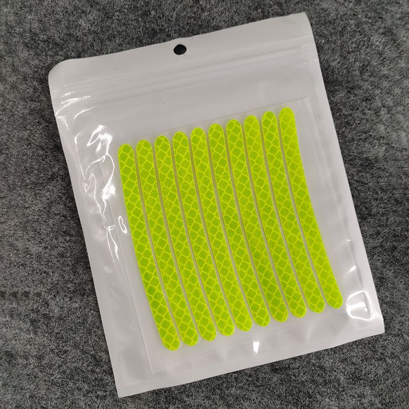 Adesivi per ruote auto, adesivi riflettenti luminosi di avvertimento, strisce riflettenti per cerchi di pneumatici di biciclette e motociclette_voghion.com