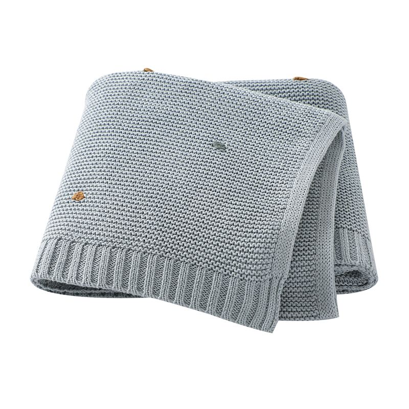 Neugeborene Babydecken 90 * 70 cm Gestrickte Säuglingskinder Jungen Mädchen Ultra-weiche Baumwollmusselin-Wickeltücher Kleinkinder Trösterlaken_voghion.com