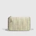 Designer Woven Beaded Small Square Fashion Single Shoulder Crossbody Chain Versatile Zipper Women's Bag_voghion.com
