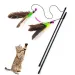 MOONBIFFY Interactive Fishing Rod For Cats With Feathers By PawParty Store_voghion.com