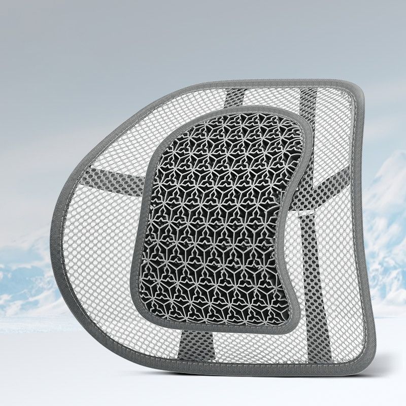 Gel-Kühlsitz-Lendenwirbelstütze, 3D-Design, kühl und atmungsaktiv, für Zuhause, Büro, Stuhlkissen, Autozubehör_voghion.com