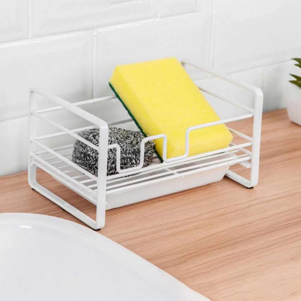New Kitchen Sponge Storage Rack Sink Shelf Durable Faucet Drainer Shelf Basket Holder Drain Box Bathroom Organizer Accessories_voghion.com