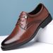 Men's Casual Shoes With Hidden Heightening Design Special Small Size Fashionable All-Match Leather Shoes Rubber Sole_voghion.com