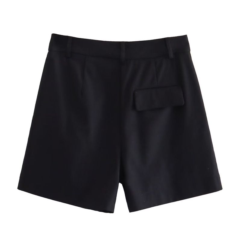 Women's fashion casual straight leg everything simple loose three-minute shorts_voghion.com