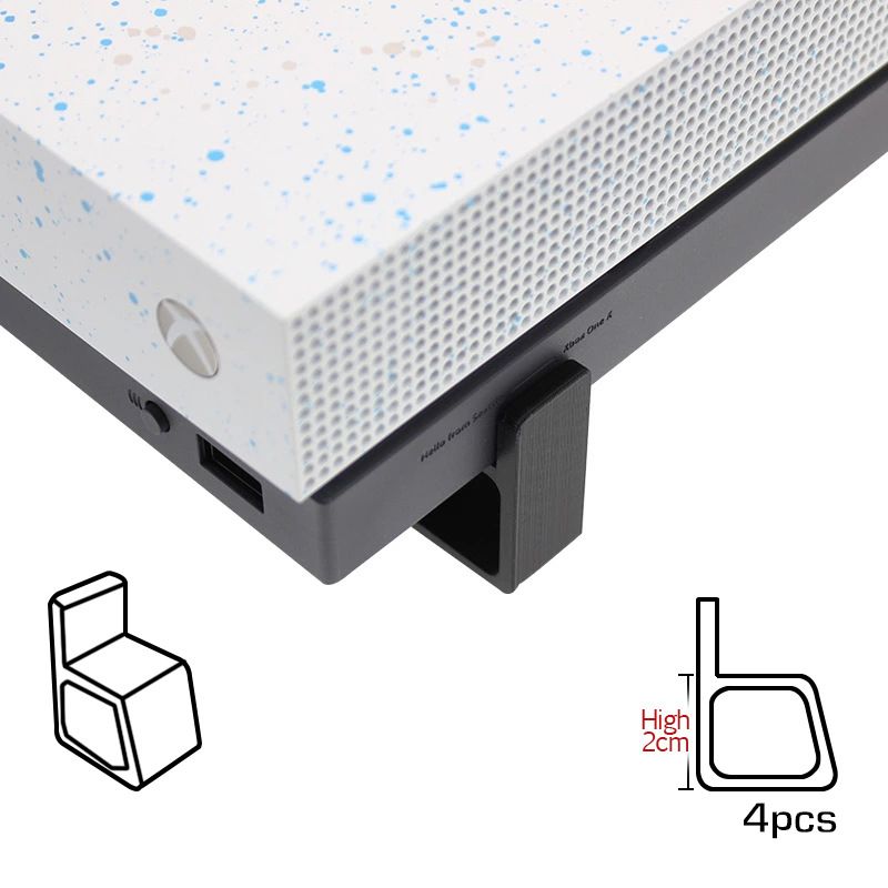 Adequado para console de jogos xbox one/s/x, base de resfriamento plana, acessórios de suporte elevado_voghion.com