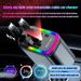 4-in-1 With 2 Retractable Cables 180W Fast Power Adapter Car Charger With Starlight For IOS Android Phones_voghion.com