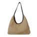 Trendy Korean INS Woven Tote Straw Large Capacity Underarm Shoulder Beach Bag For Women_voghion.com