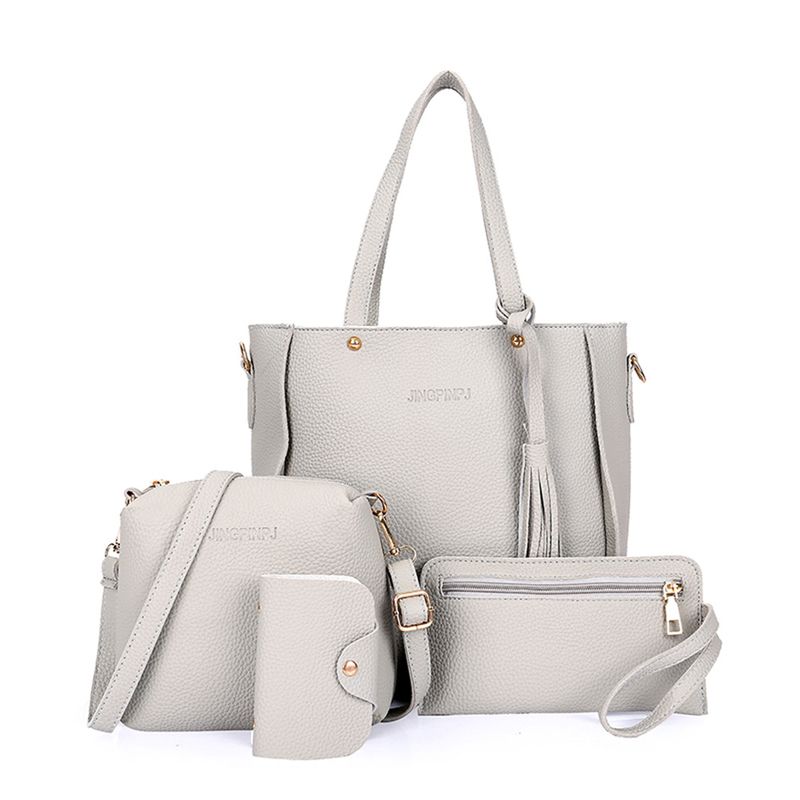 Damen-Handtaschen-Geldbörsen-Set, mehrere Taschen, große Kapazität, Taschen für Lunchbox, Wasserflasche, Regenschirm_voghion.com