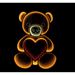 Valentine's Day Heart Hugging Magic Abyss 520 Layer Mirror Night Light Bear Gift Decoration Lamp_voghion.com