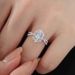 Luxurious Design Moissanite Oval Pigeon Egg Carat Diamond White Gold Cluster Zircon Ring For Women_voghion.com