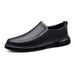 Trendy Top Layer Rindsleder Casual Leder Buine Herren Soft Surface Slip-On Loafer Driving Dad Rutschfest Große Größe_voghion.com