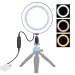 PULUZ 4,6" 6,2" 10" LED-Ringlicht Fotografische Selfie-Ringbeleuchtung für Smartphone Youtube Make-up Video Studio Ringlicht_voghion.com