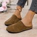 Women's Shoes Sandals Spring And Autumn Thick Soled Slip On Lazy Large Size Half Slip_voghion.com
