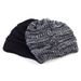 Women's ponytail knitted hollow top sweater autumn and winter multi-color pullover hat without CC logo_voghion.com