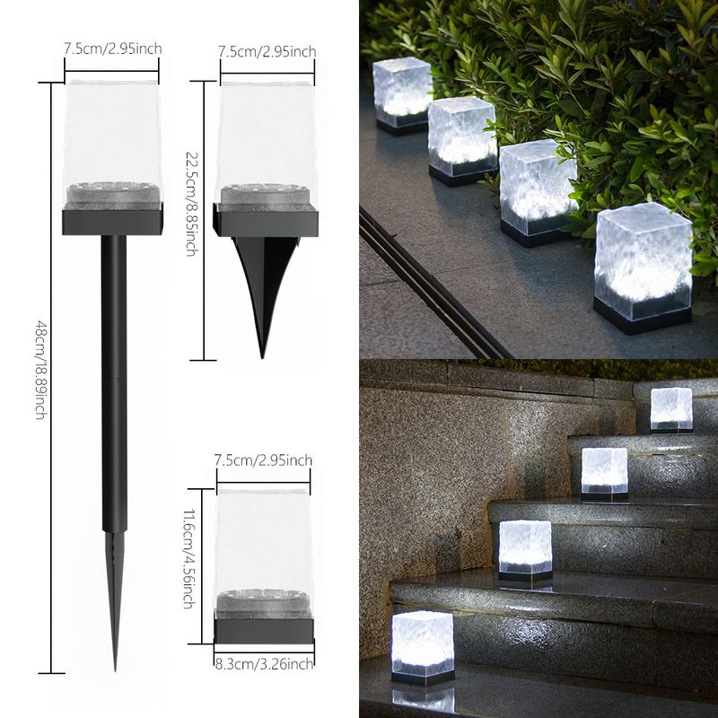 Solar Powered Garden Lights Outdoor Waterproof LED Landscape Lighting With 3-in-1 Function (White/Warm/Color Changing) For Yard, Pathway_voghion.com