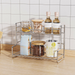 Kitchen Double-Layer Spice Organizer Home Bathroom Toilet Multi-Functional Storage Cosmetic Rack_voghion.com