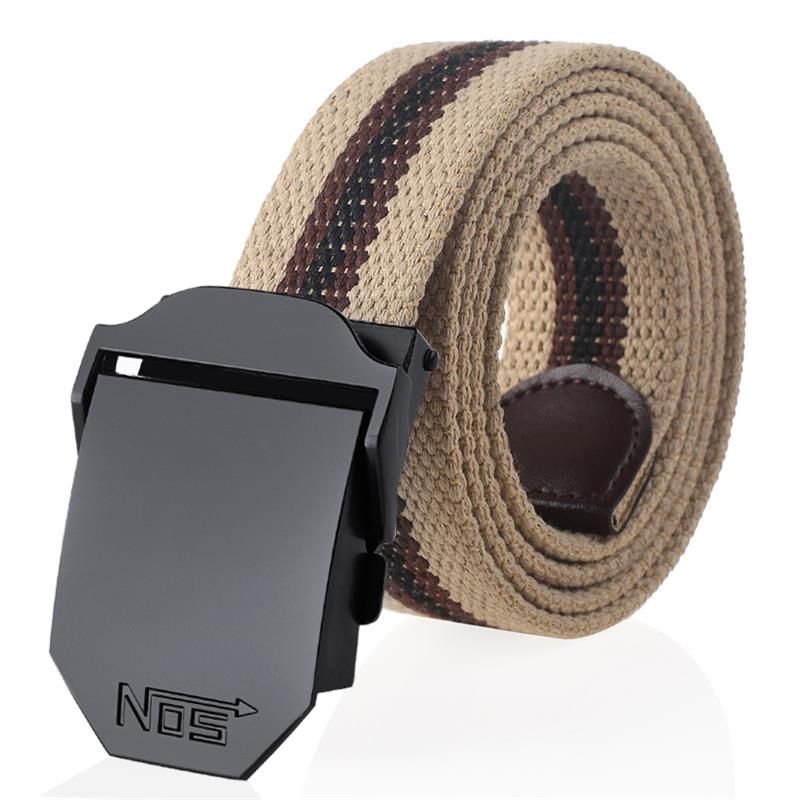 HOT BOKADIAO Men&Women Military Canvas Black Metal Buckle Jeans Belt Army Tactical Belts for Women Waistband Strap Male_voghion.com