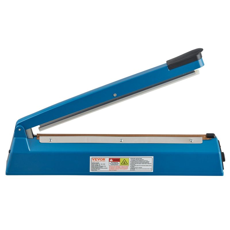 VEVOR Impulse Sealer 16 Inch, Manual Heat Seal Machine With Adjustable Heating Mode, ABS Shrink Wrap Bag Sealers For Plastic Mylar PE PP Bags, Portable Poly Bag Sealing Machine With Extra Replace Kit_voghion.com
