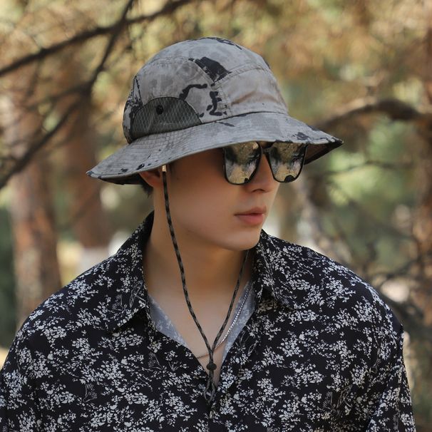 Cappello da pescatore per esterni, protezione solare, asciugatura rapida, estivo, per il tempo libero, stile giapponese, pieghevole, a tesa larga_voghion.com