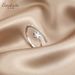 Zircon For Women, Personalized Five-Pointed Star Open Adjustable Index Finger Knuckle Ring, Minimalist Style, Niche Ins_voghion.com