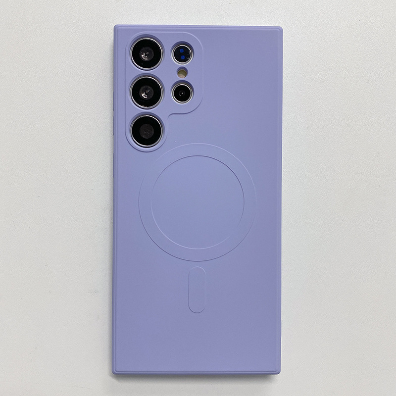 Mobile phone case wireless magnetic mobile phone case S23 liquid silicone S22plus all-inclusive protective cover new model_voghion.com