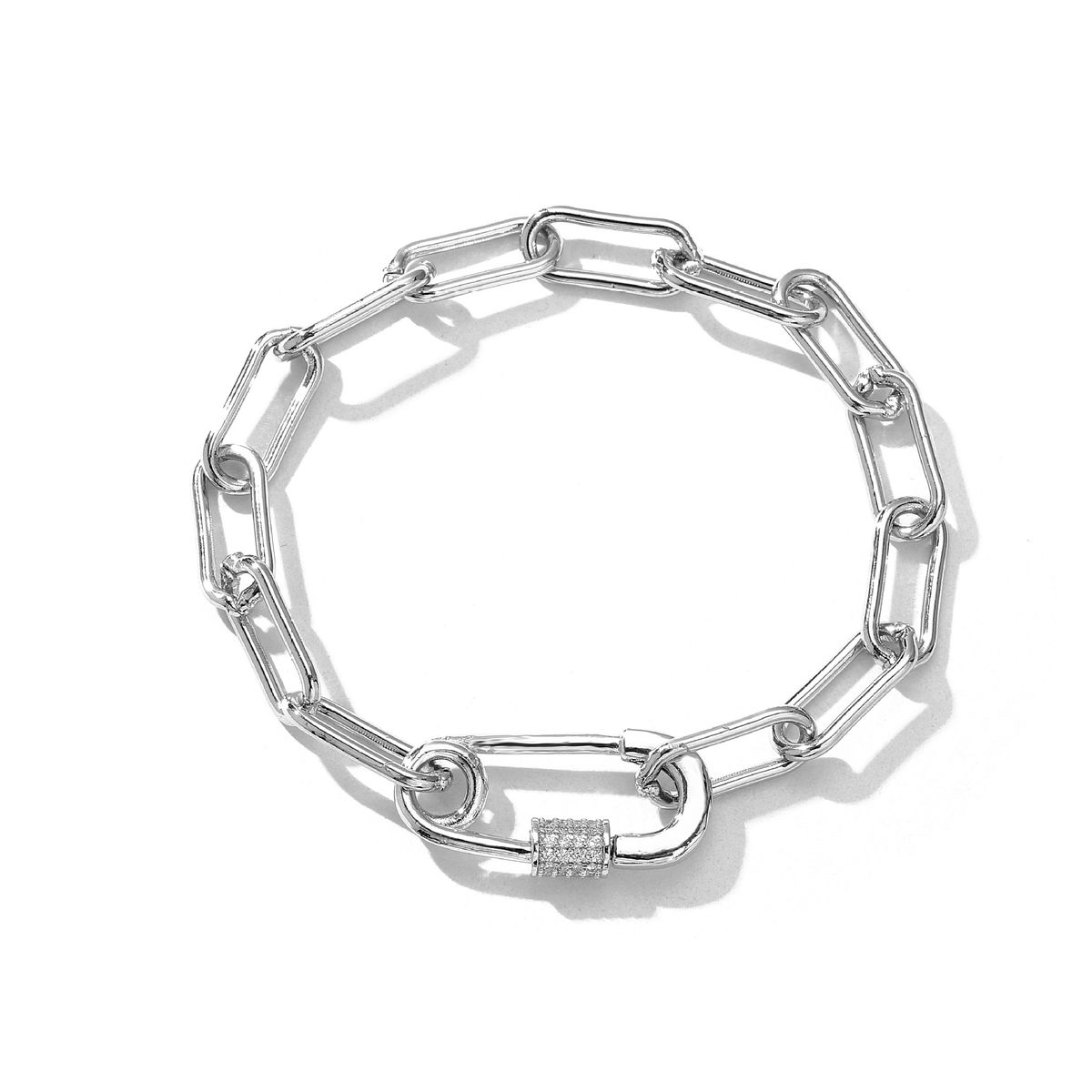 Damessieraden Micro Inlay Pin Ketting Armband Hip Hop Mode Sieraden_voghion.com