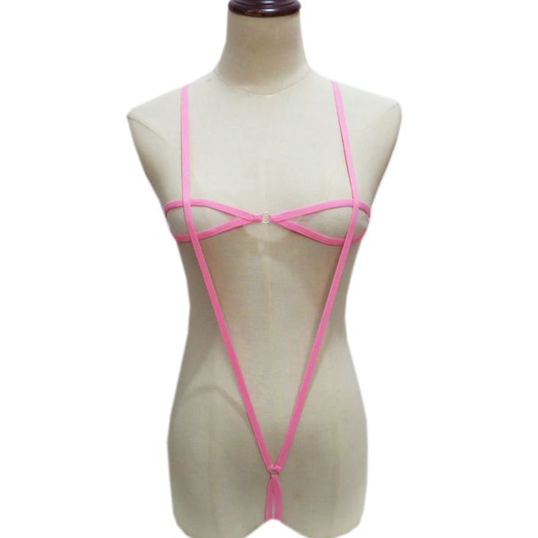 Maillot de bain mini pour femme, maillot de bain sexy transparent à trois points, en maille_voghion.com