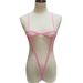 Maillot de bain mini pour femme, maillot de bain sexy transparent à trois points, en maille_voghion.com