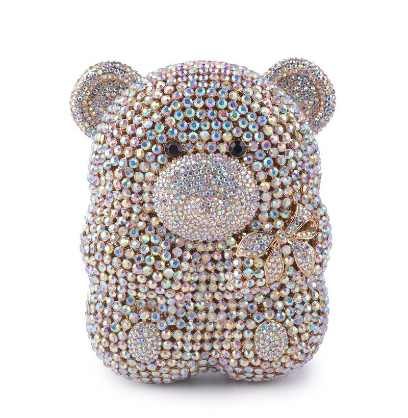 [Diamante] Borsa da sera di lusso con pochette di diamanti e strass, modello "Heavy Industry Celebrity"._voghion.com