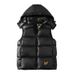 "Men's Black & Gold Winter Vest – Thick Cold-Proof Waistcoat Jacket, Loose Fit (Sizes S-5XL)"_voghion.com