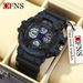 Youth Sports Watch With Alarm Clock, Dual Display, Waterproof, Night Light, Stopwatch For Students - Stylish & Functional Multifunctional Electronic_voghion.com
