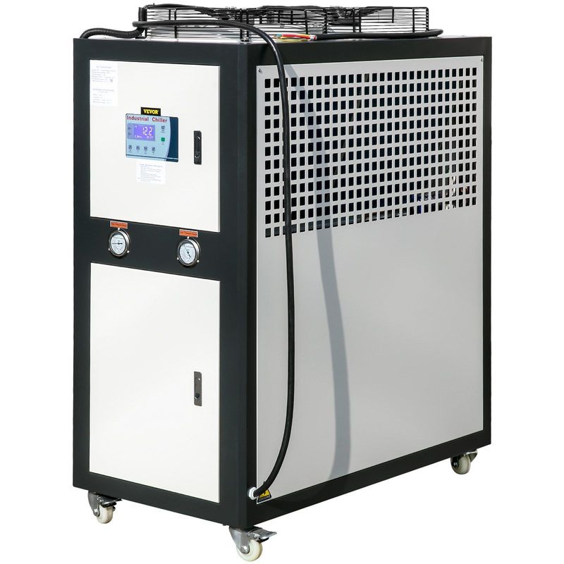 VEVOR Water Chiller 6Ton Capacity, Industrial Chiller 6Hp, Air-Cooled Water Chiller, Finned Condenser, W/ Micro-Computer Control, Stainless Steel Water Tank Chiller Machine For Cooling Water_voghion.com