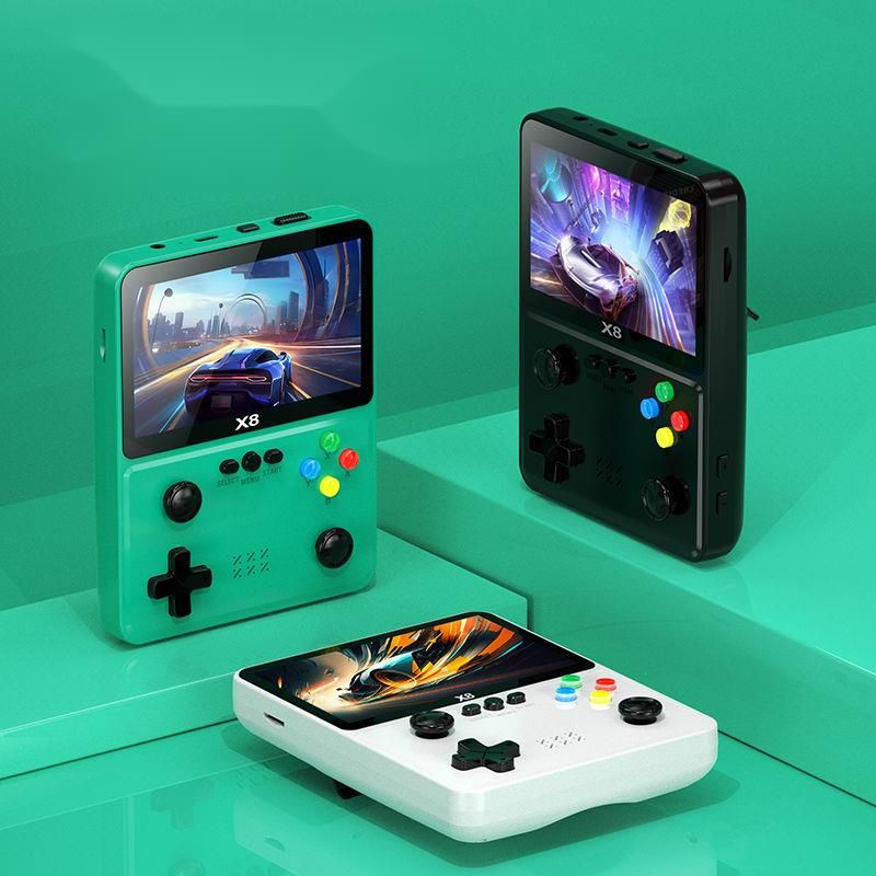 New 4inch Joystick Arcade Portable MINI Handheld Dual Player Rechargeable Game Console_voghion.com