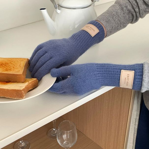 Bevat wollen touchscreen jaar kerst rode gebreide handschoenen voor vrouwen 2024 nieuwe winter warme fietskoude bescherming_voghion.com