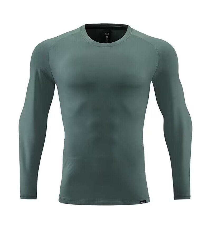 Men's Clothing Long-Sleeved Sports T-Shirt Running Quick-Drying Tights Fitness Breathable Training Outdoor Clothing Round Neck Sweatshirt_voghion.com