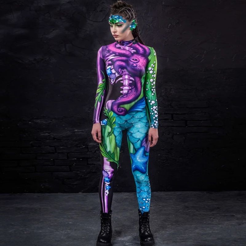dames cosplay panty Halloween kostuum jumpsuit_voghion.com