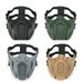 LazyZoom Half Face Protective Military Enthusiast Combat Gear Tactical Real Person Outdoor CS Mask_voghion.com