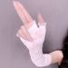 Sunshade Sleeves Summer Long Arm Covers Fingerless Elegant Lace Trim Open Finger Gloves Thin Women Driving Breathable_voghion.com