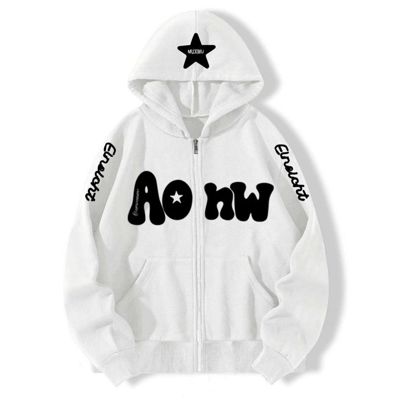 American Style Men's Fashion Brand Zip Up Hoodies Cardigan Sweater Zip Up Hoodie Trendy Casual Versatile Hooded Jacket For Men_voghion.com
